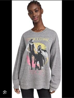 Daydreamer Gray Fleetwood Mac Graphic Crewneck